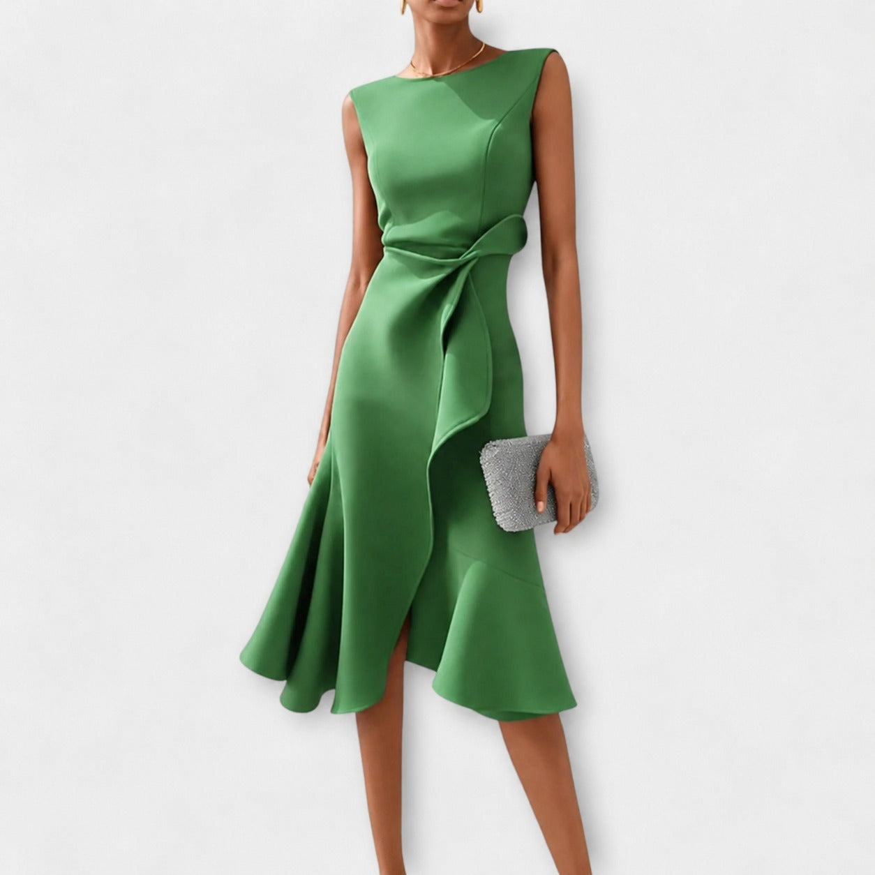 Stella - Stilvolles ärmelloses Midikleid