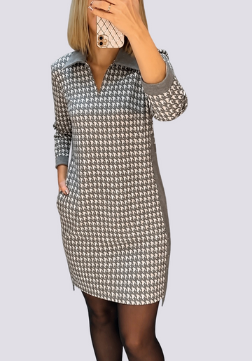 Saskia - Stilvolles Revers-Minikleid
