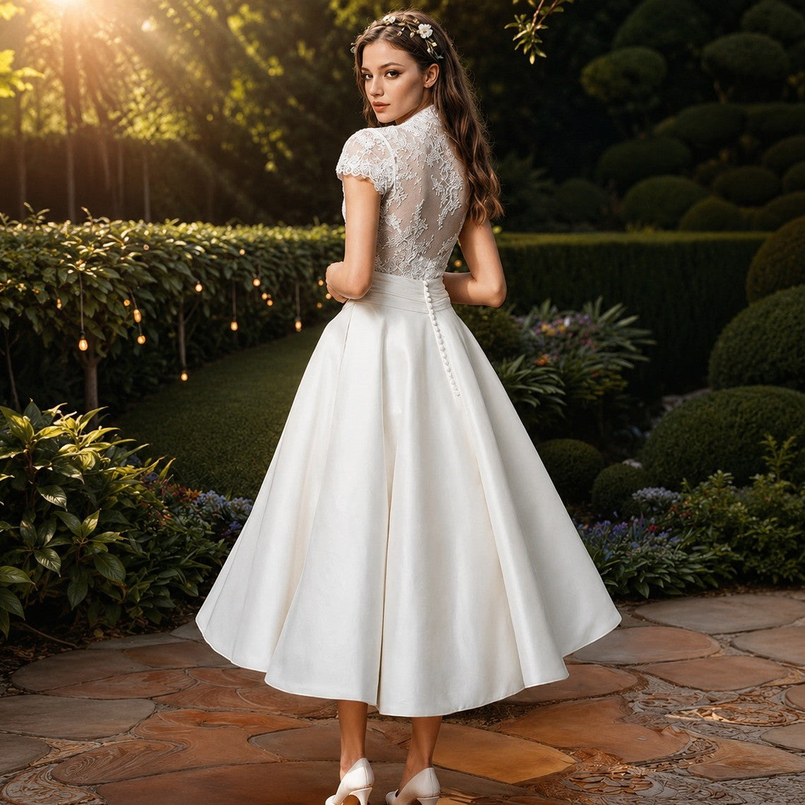 Kieran - Edles Midikleid in A-Linie