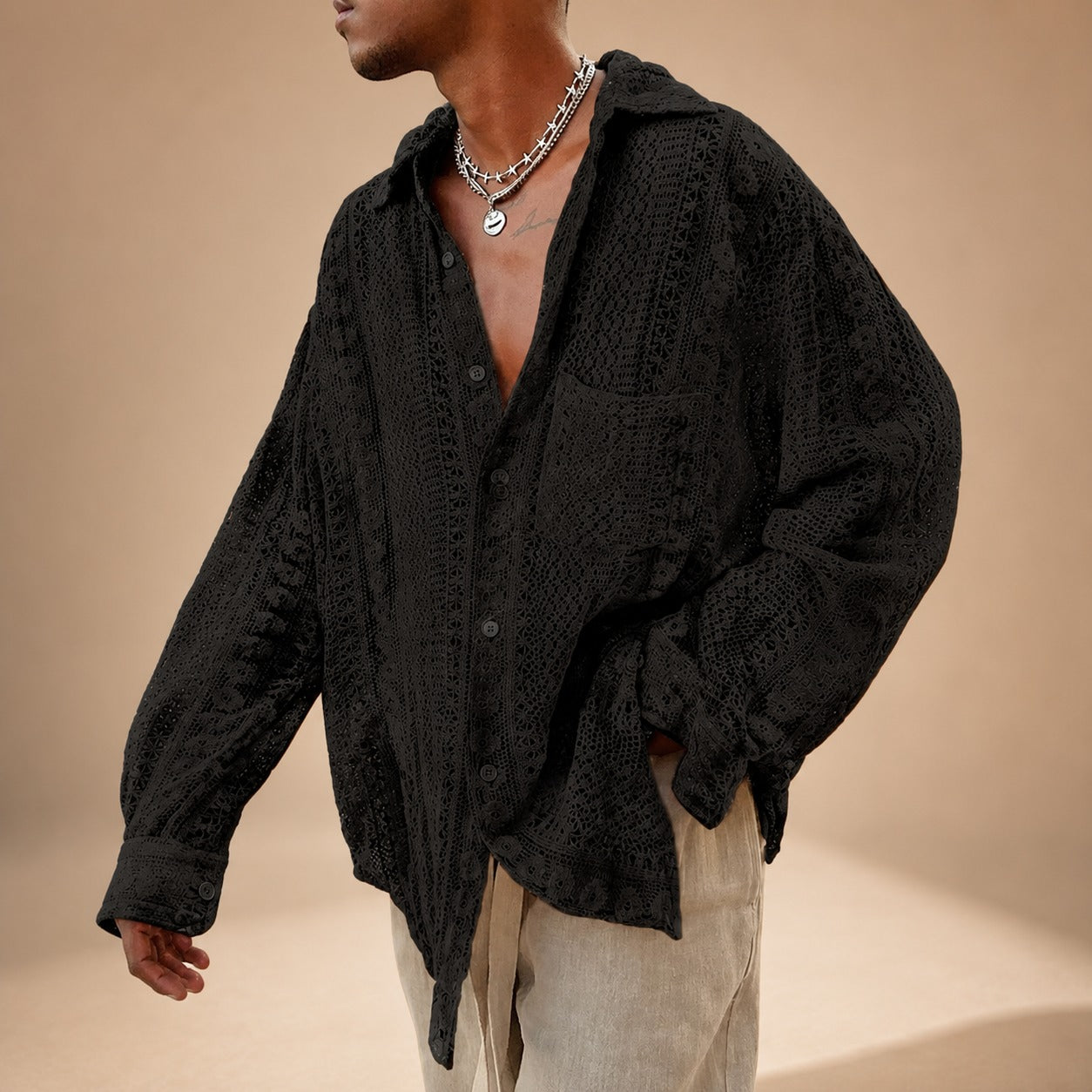 Jovan - Lockeres Hollow-Shirt