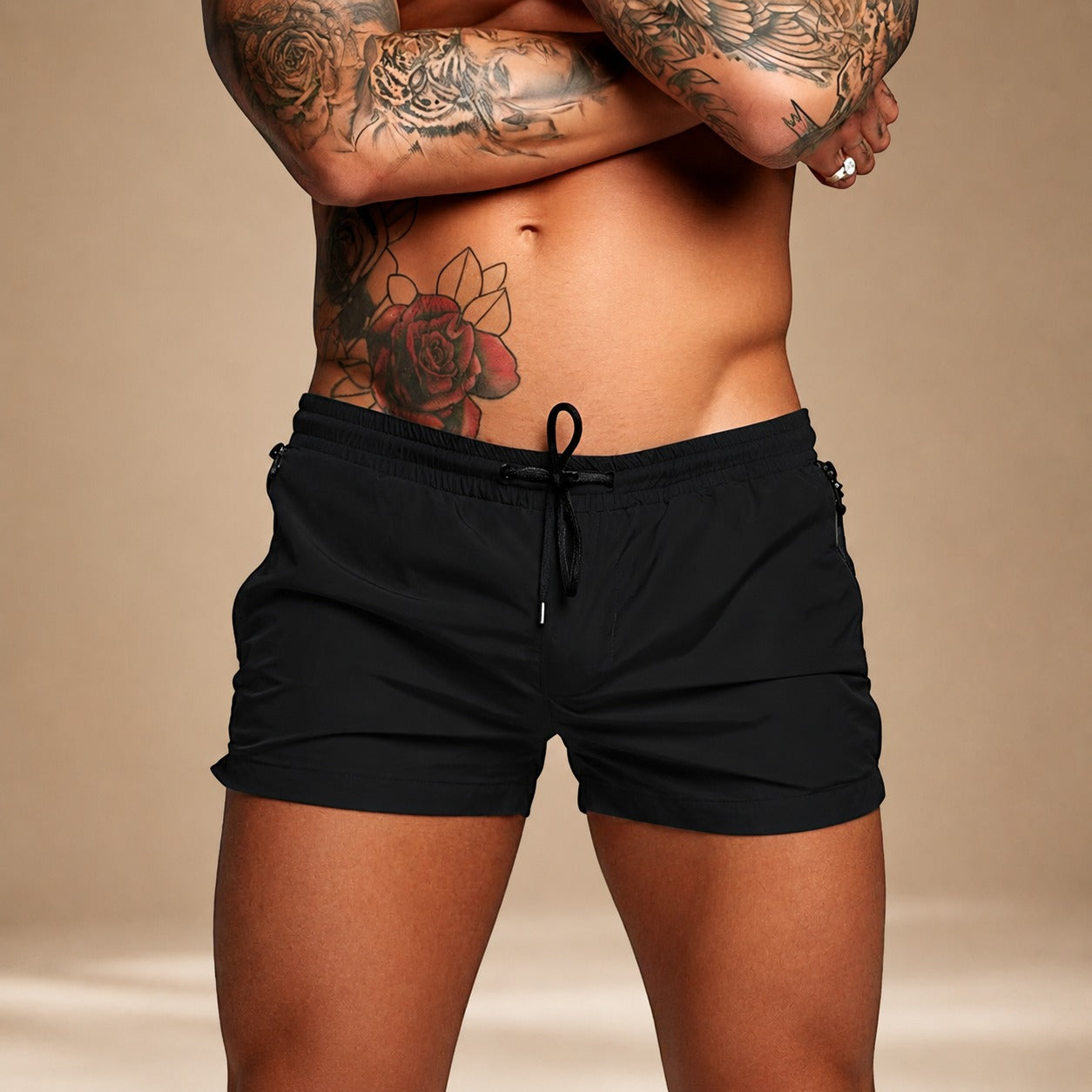 Galvan - Lässige Slim Fit Shorts