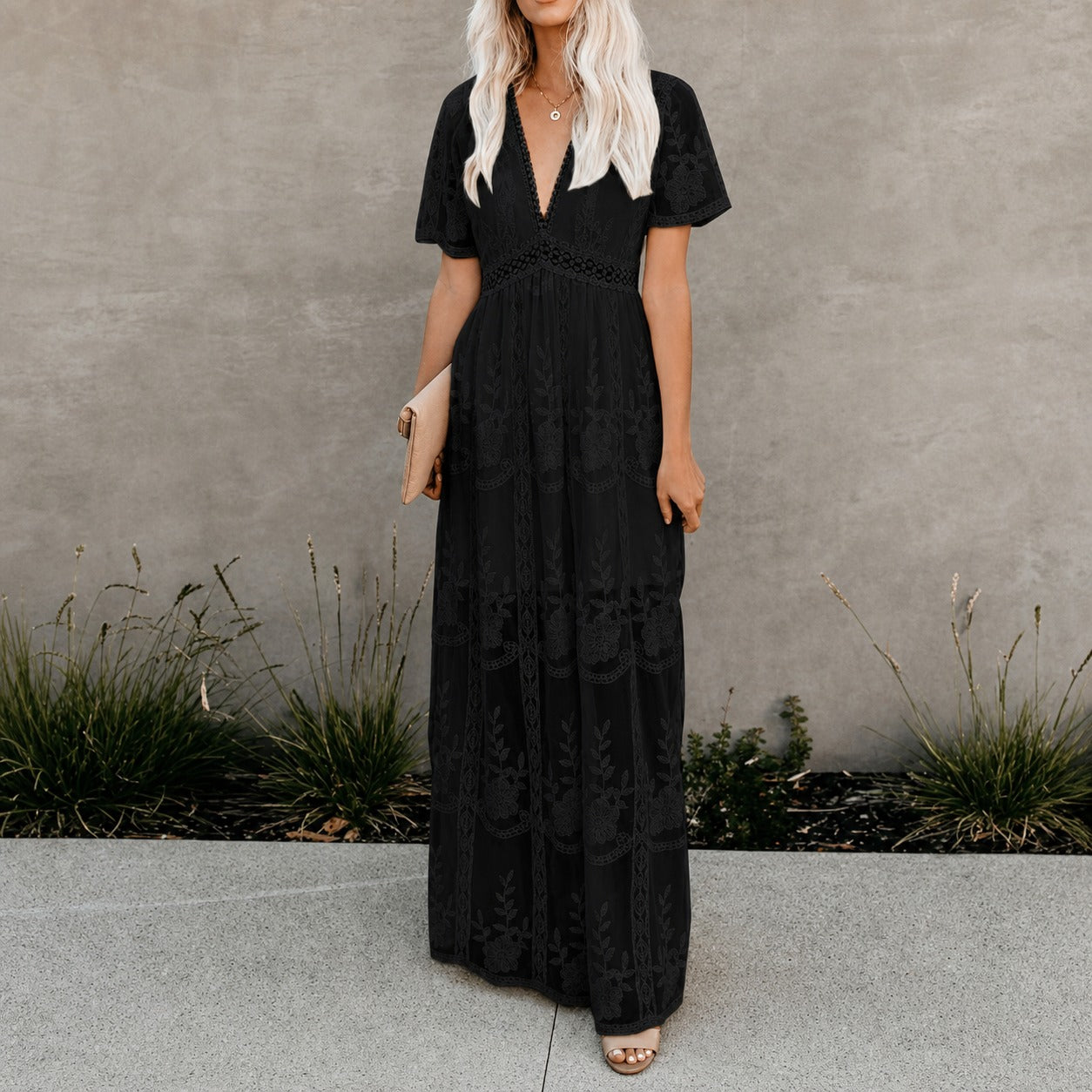 Alison - Elegantes Maxikleid aus Chiffon