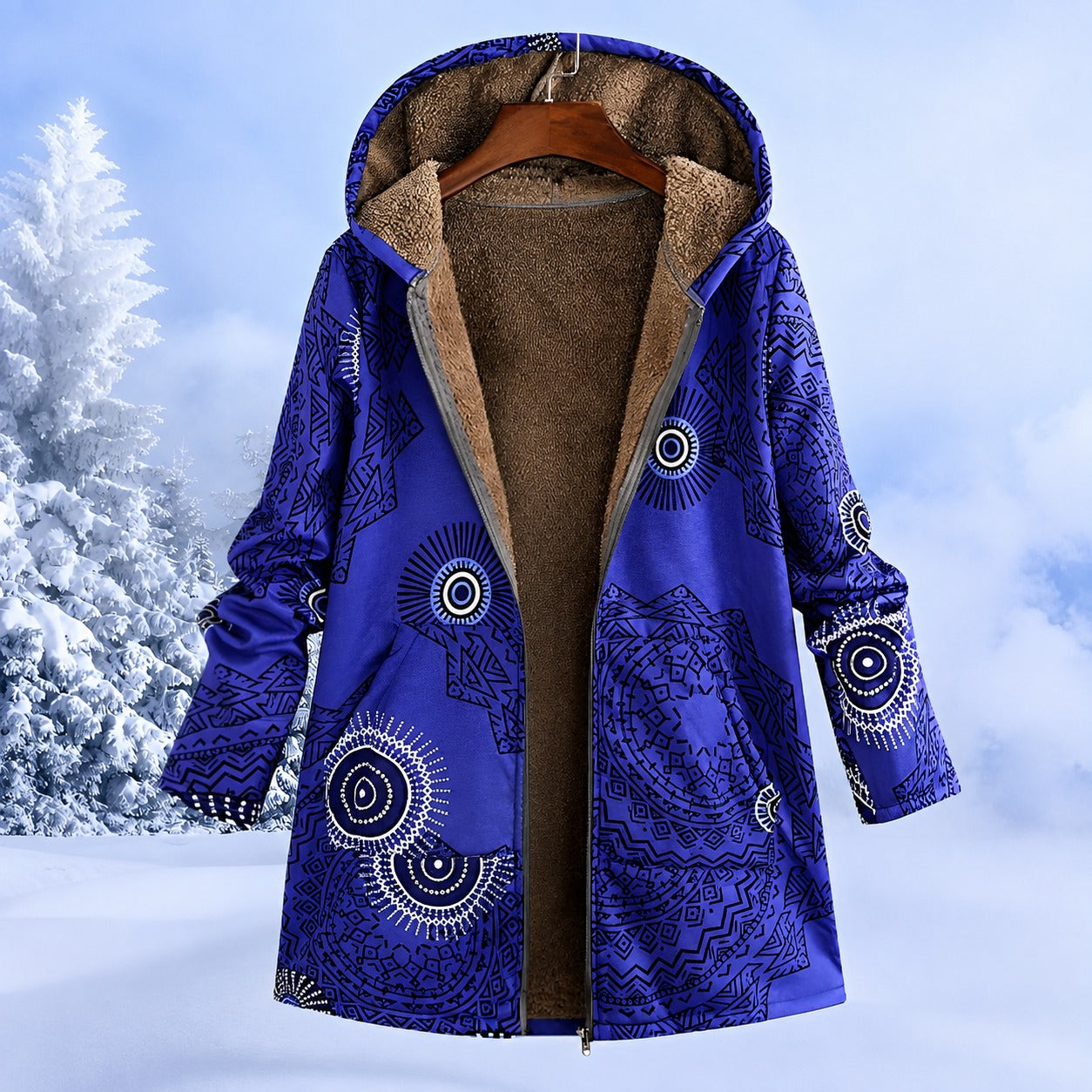 FluffCoat - Farbige, schicke Winterjacke