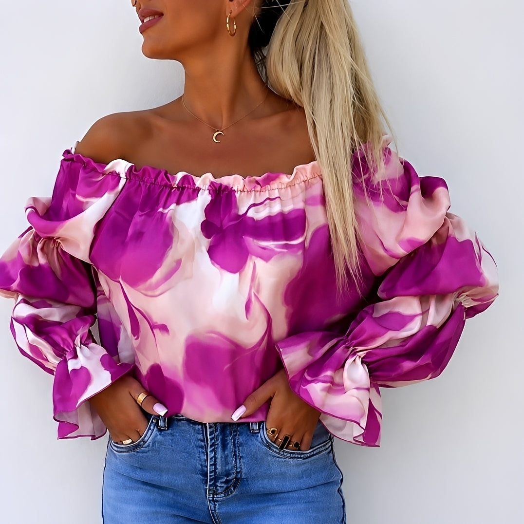Priya - Trendige Bunte Bluse