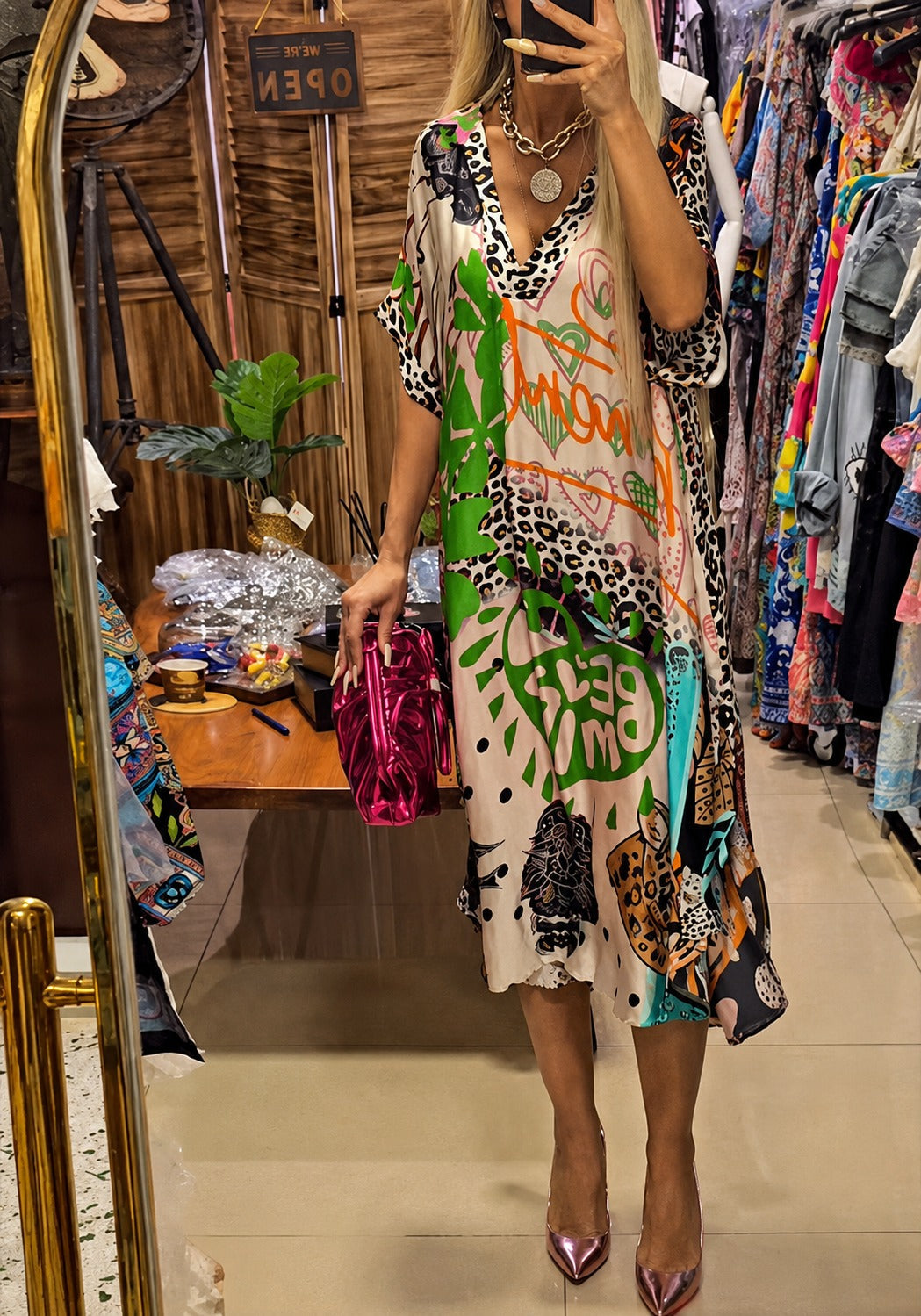 Remy - Elegantes gemustertes Kleid