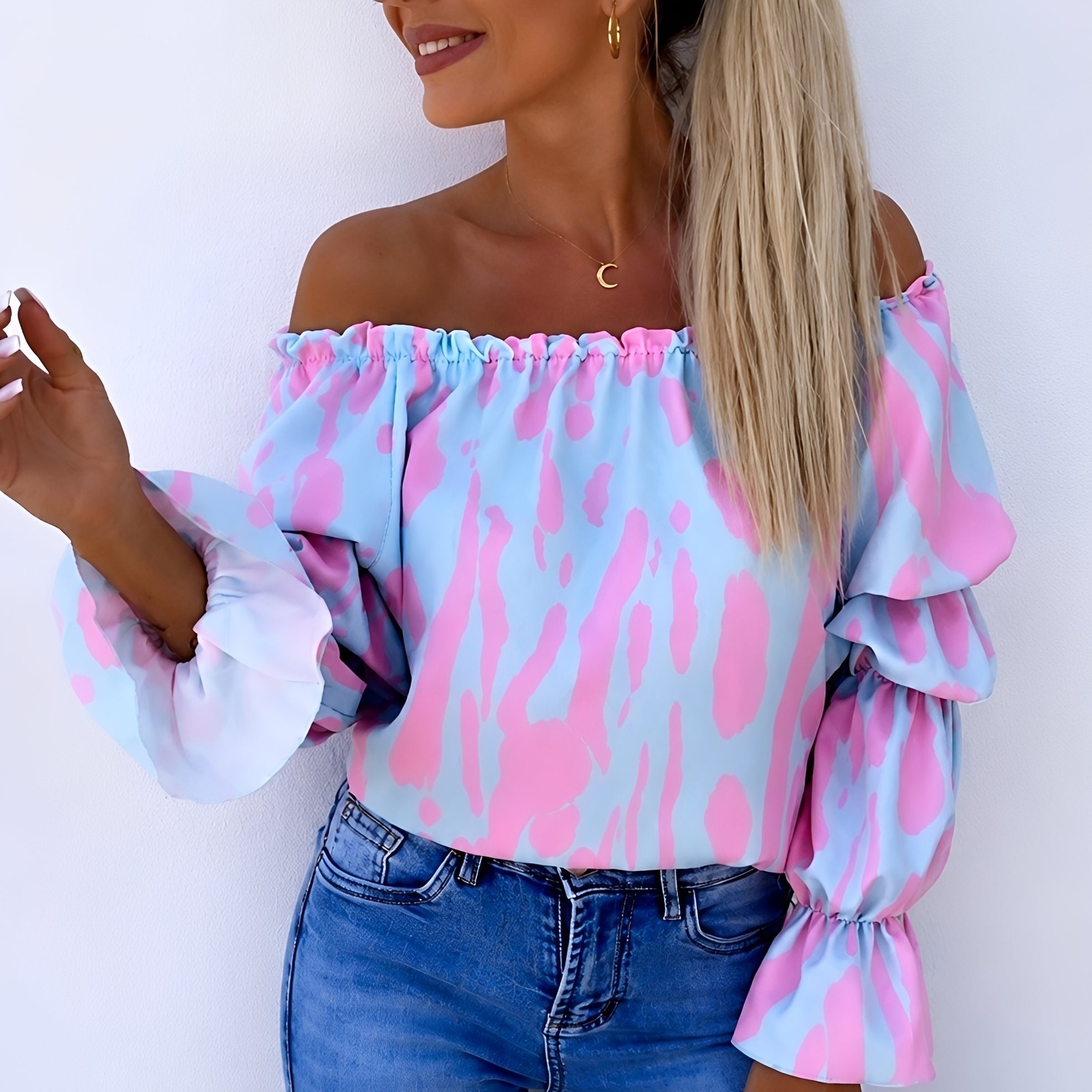 Priya - Trendige Bunte Bluse