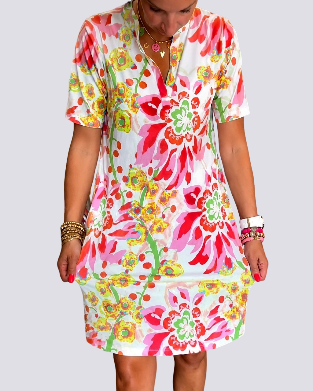 Pauline - Kleid mit Blumenmuster
