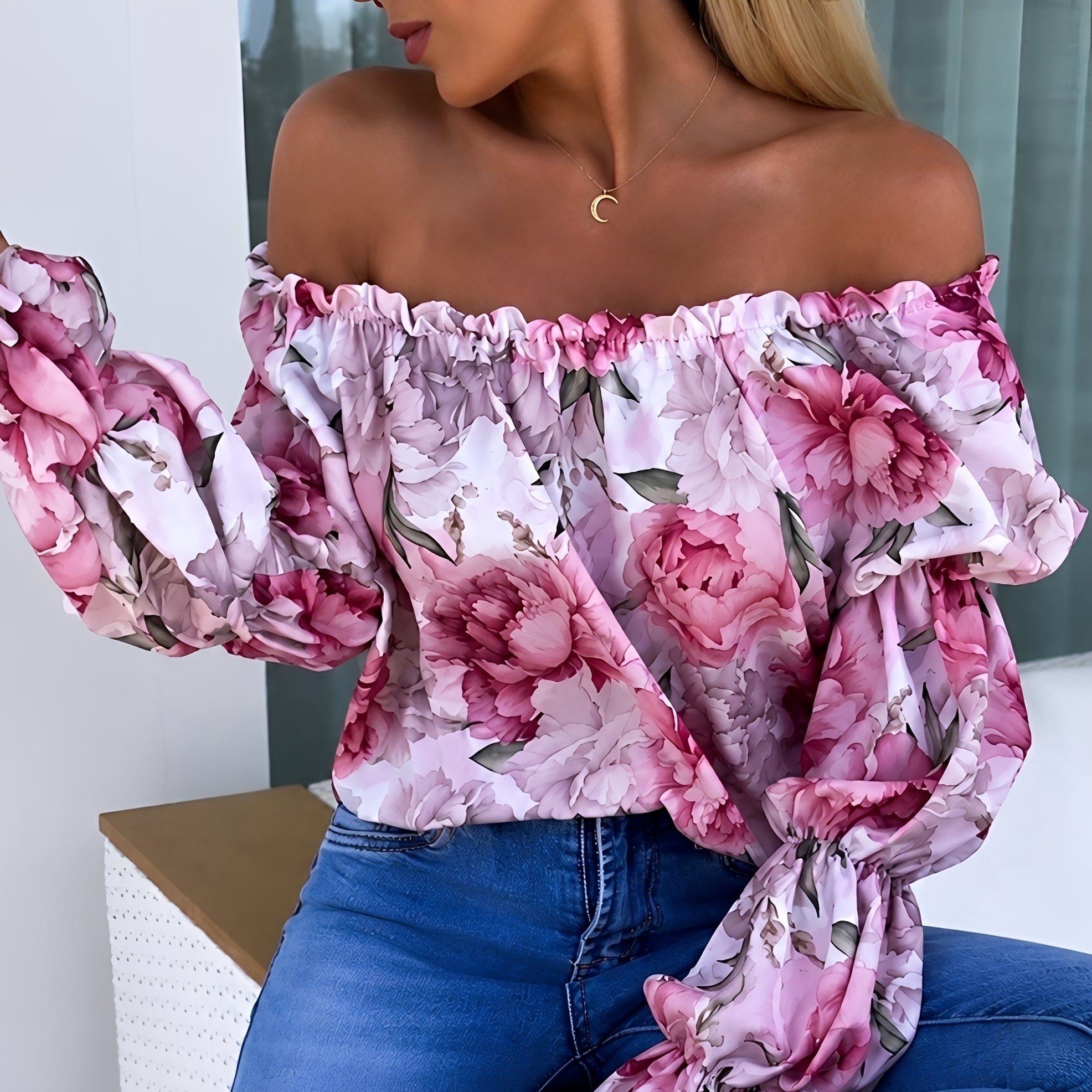 Priya - Trendige Bunte Bluse