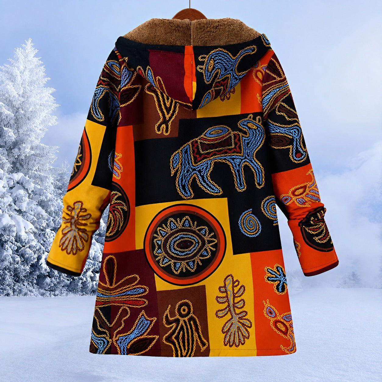 FluffCoat - Farbige, schicke Winterjacke