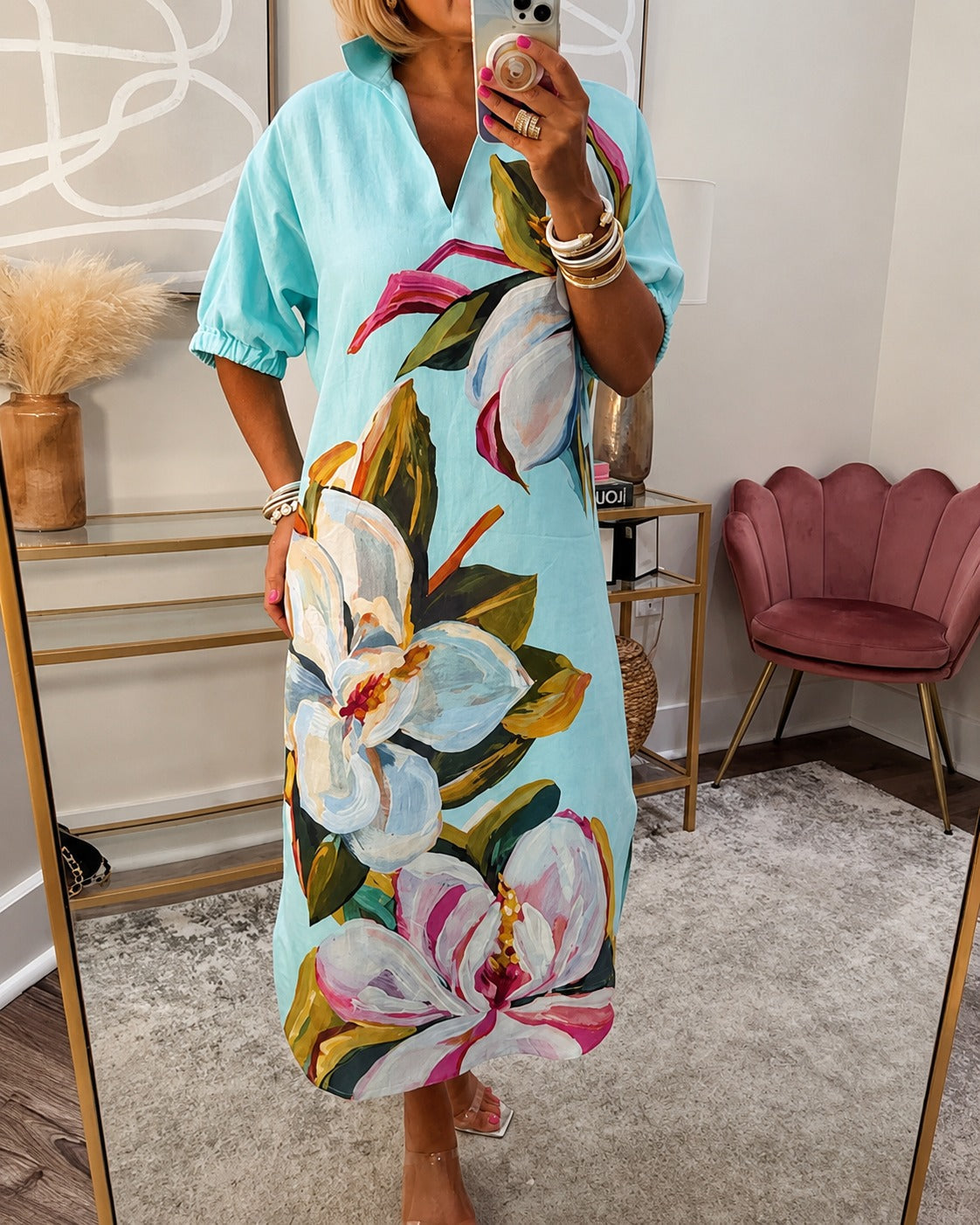 Myla - Locker geschnittenes Kleid mit Blumendesign