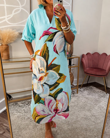 Myla - Locker geschnittenes Kleid mit Blumendesign