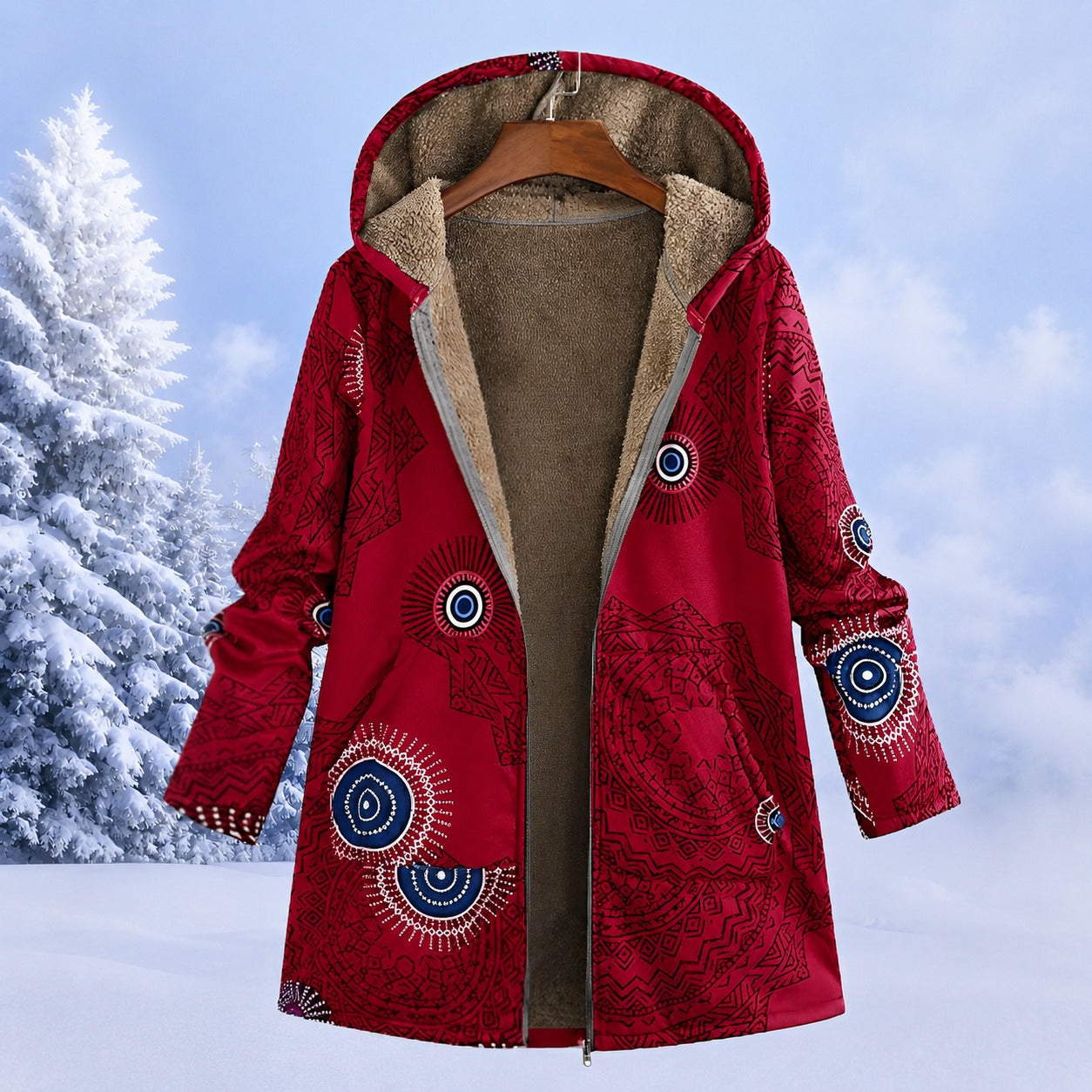FluffCoat - Farbige, schicke Winterjacke
