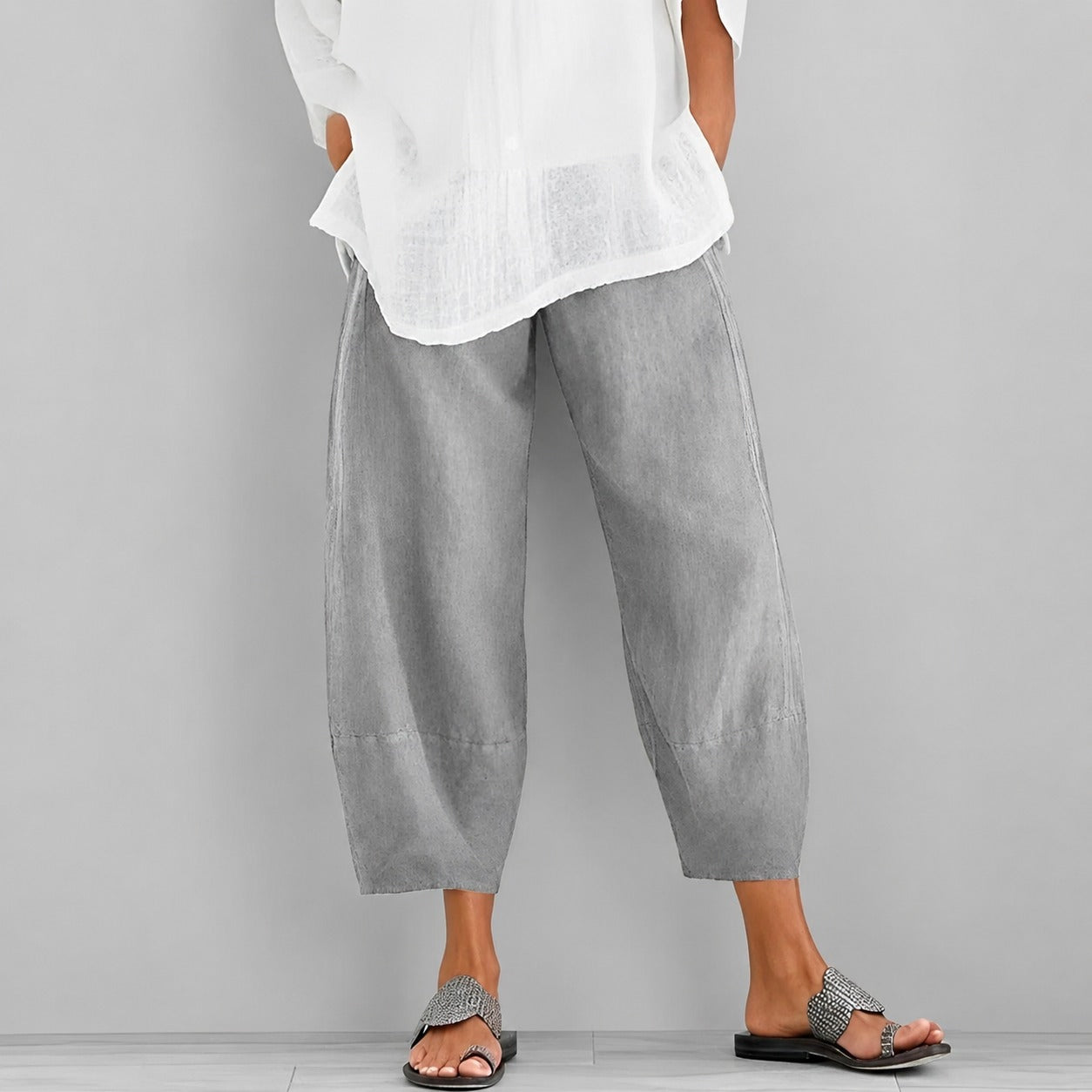 Alethea - Bequeme, weit geschnittene Sommerhose
