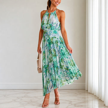 Emaan - Elegantes Blumen-Maxi-Kleid