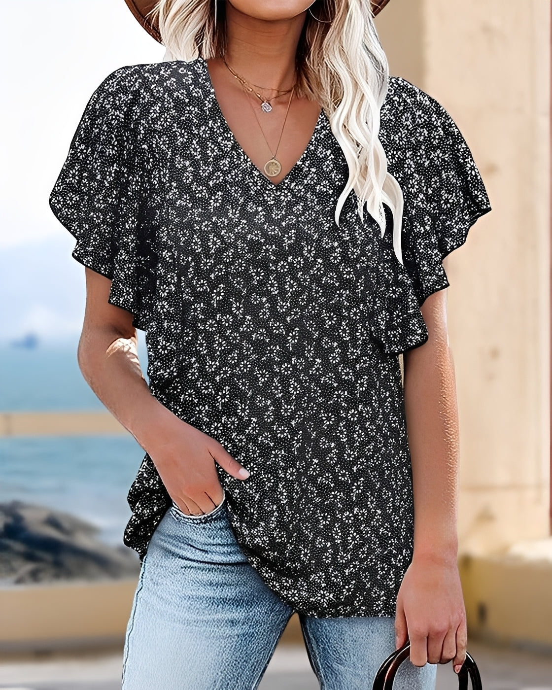 Vendee - Modische Bluse mit Falten