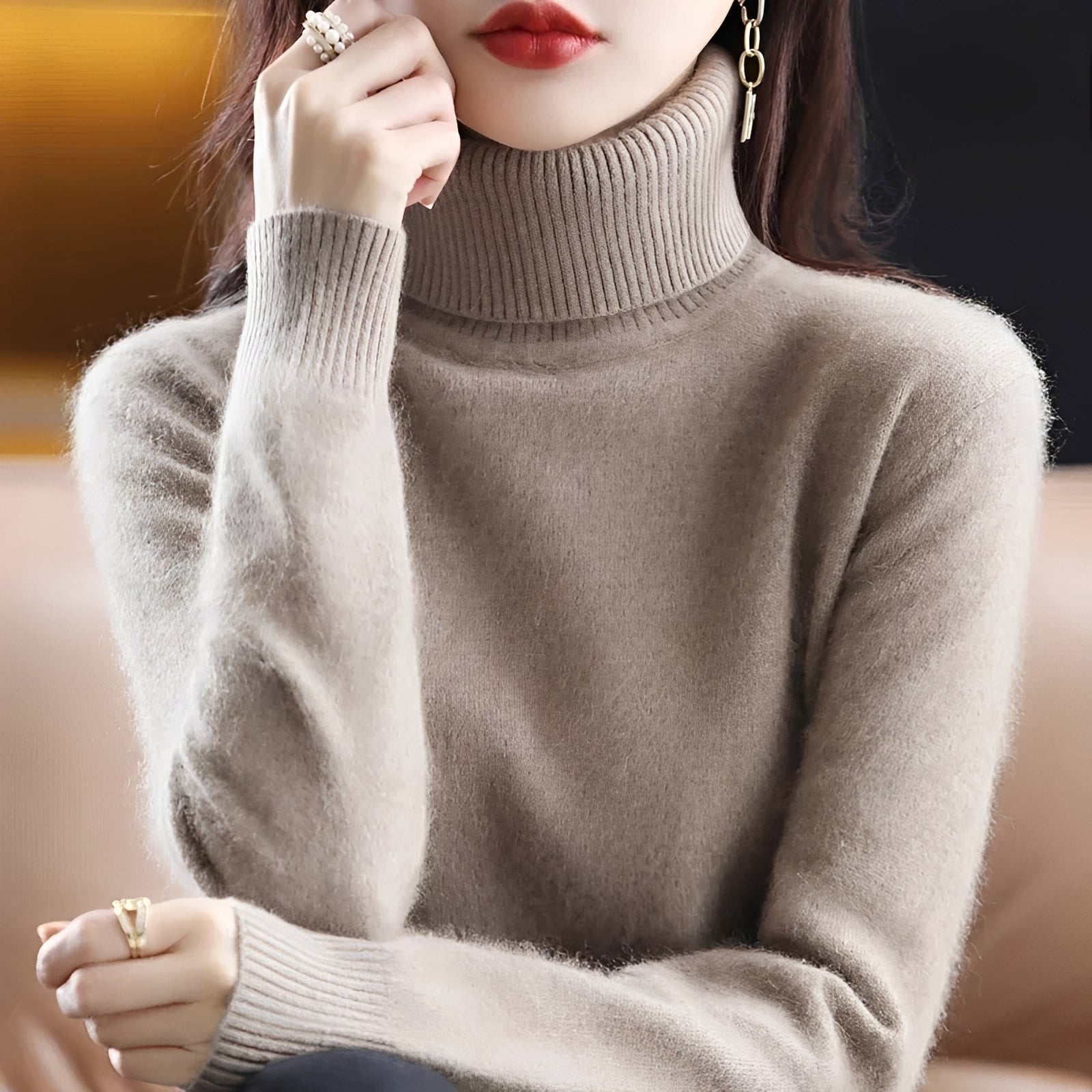 Letizia - Schicker Rollkragenpullover