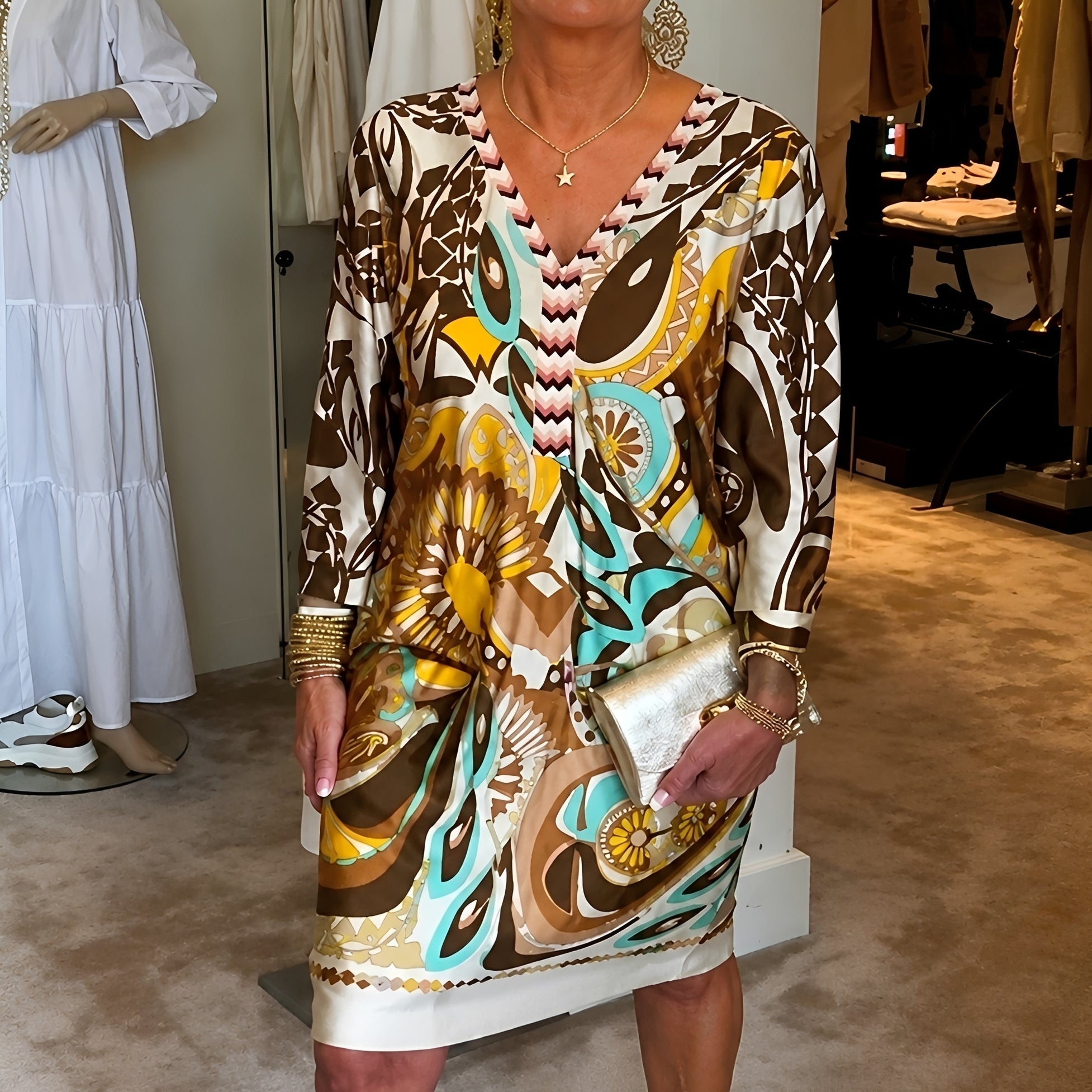 Talia - Stilvolles Print-Kleid