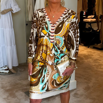 Talia - Stilvolles Print-Kleid