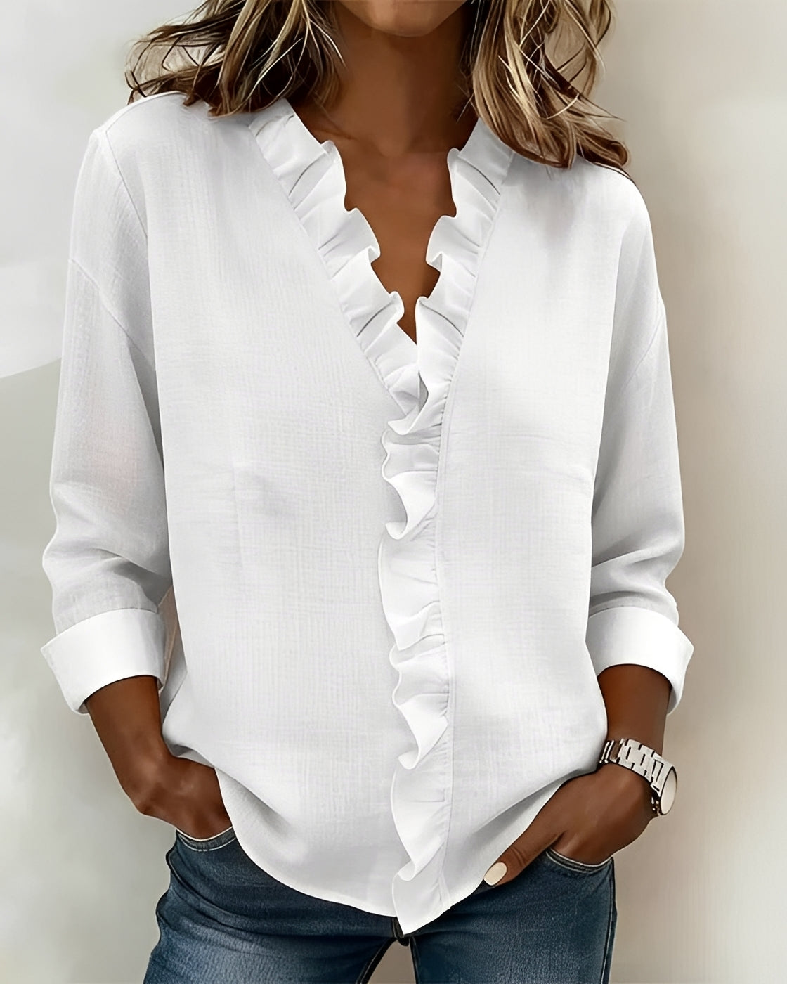 Samia - Schicke Bluse mit langen Ärmeln
