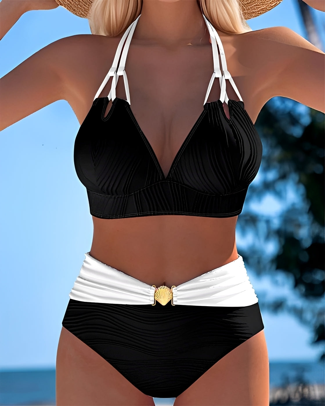 Camille - Eleganter Bikini mit hoher Taille