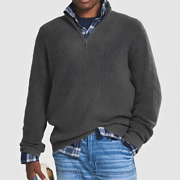 Sean - Herrenpullover mit Reißverschluss