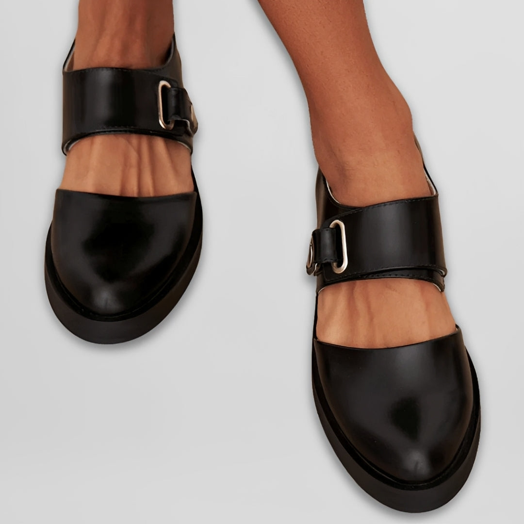 Mya - Bequeme Riemchenschuhe mit niedrigem Absatz