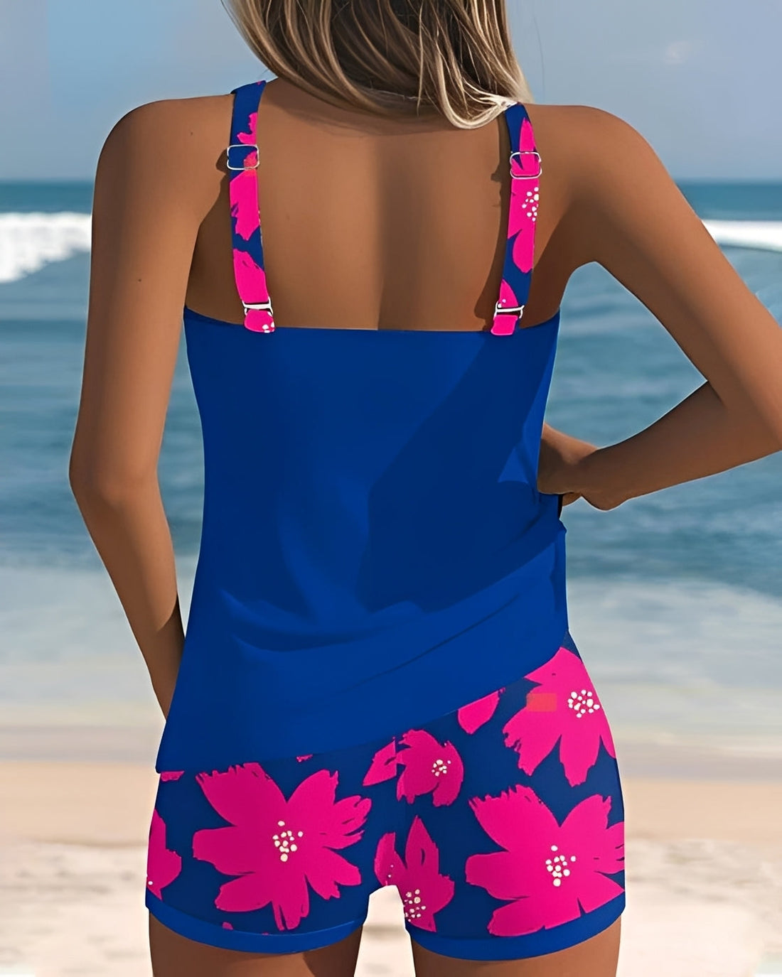 Mila - Tankini mit Blumendruck und Rundhals