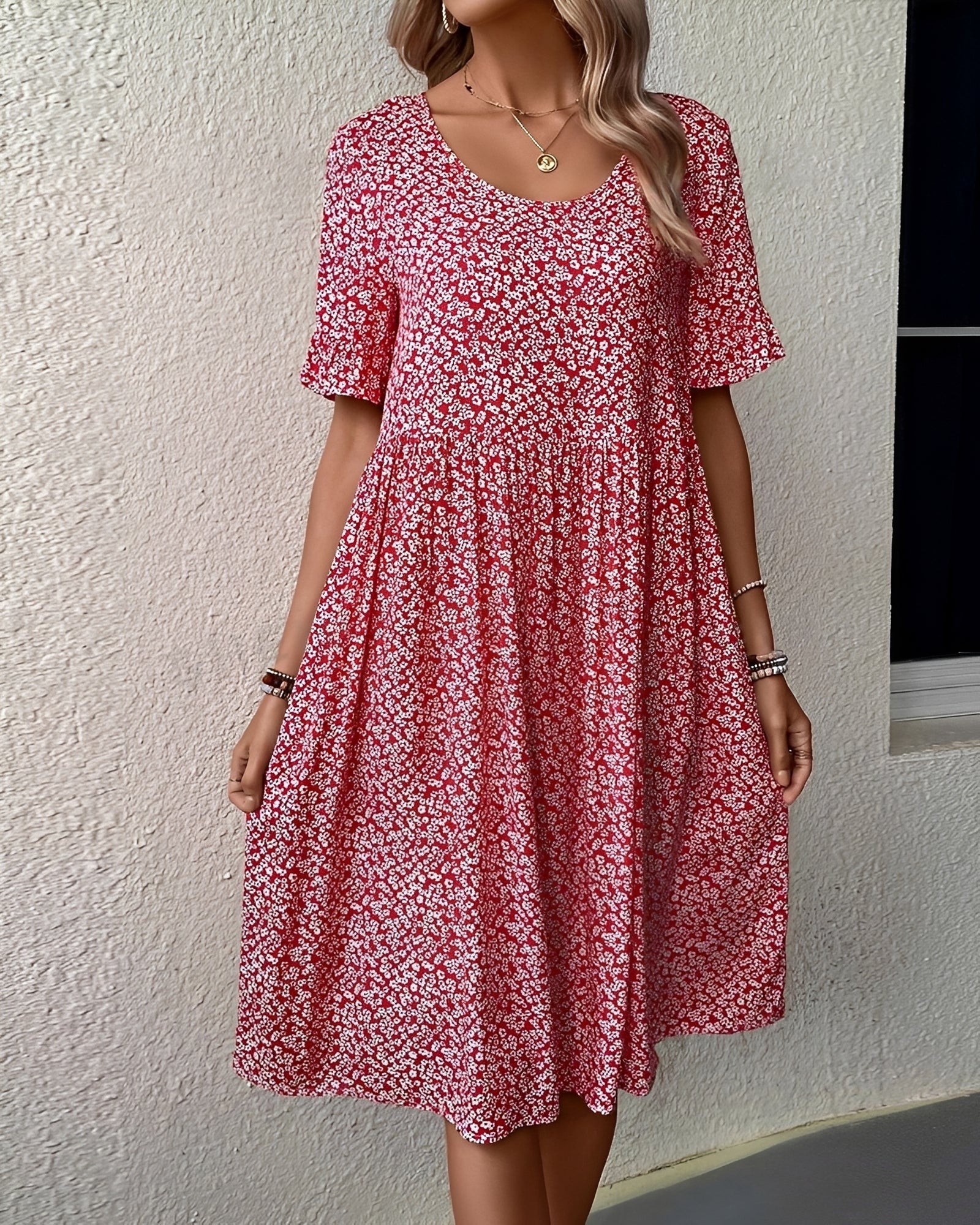 Michaela - Midikleid mit Blumenmuster