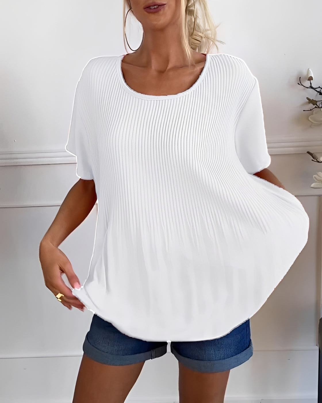 Faye - Legere Faltenbluse