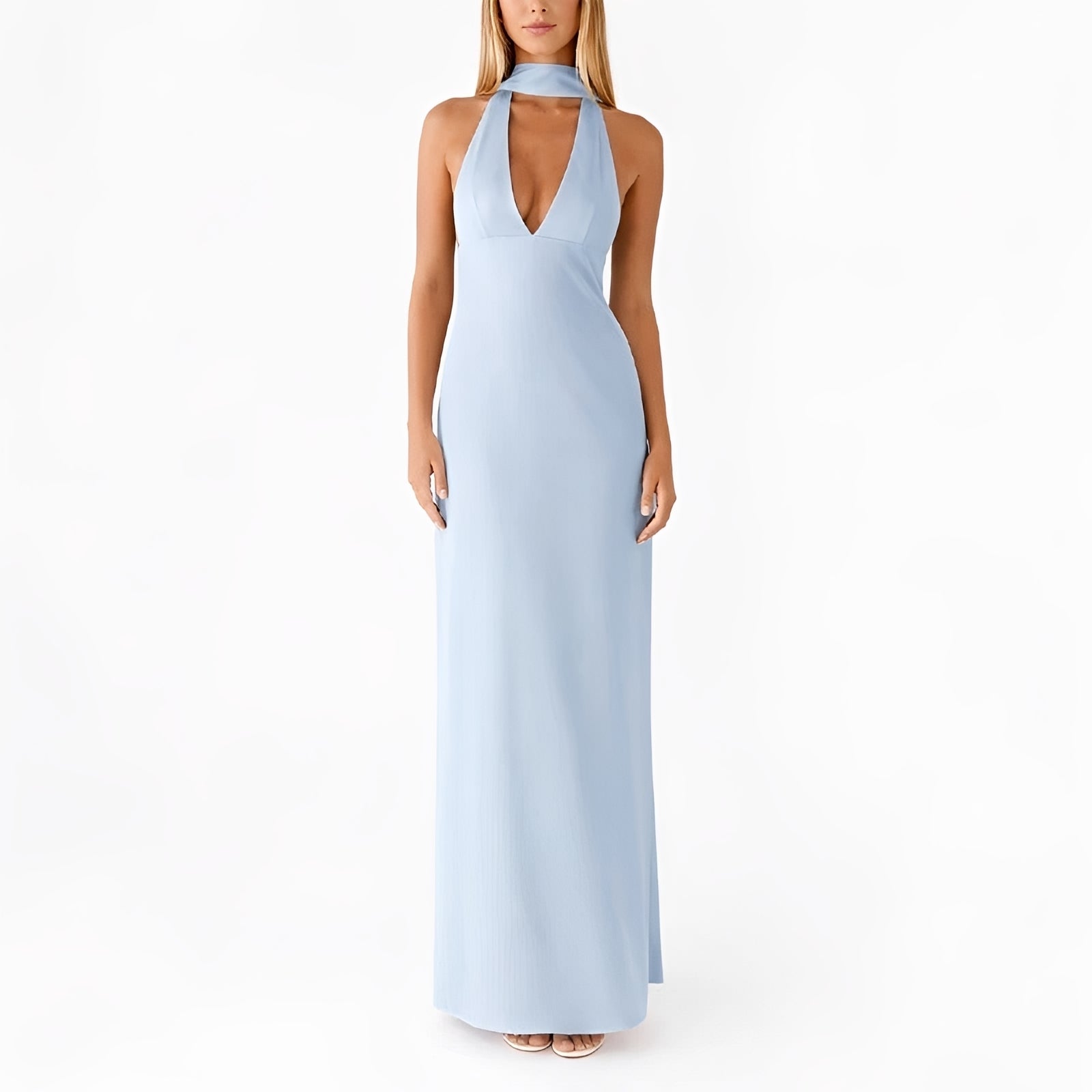 Amelie - Langes Neckholder-Kleid