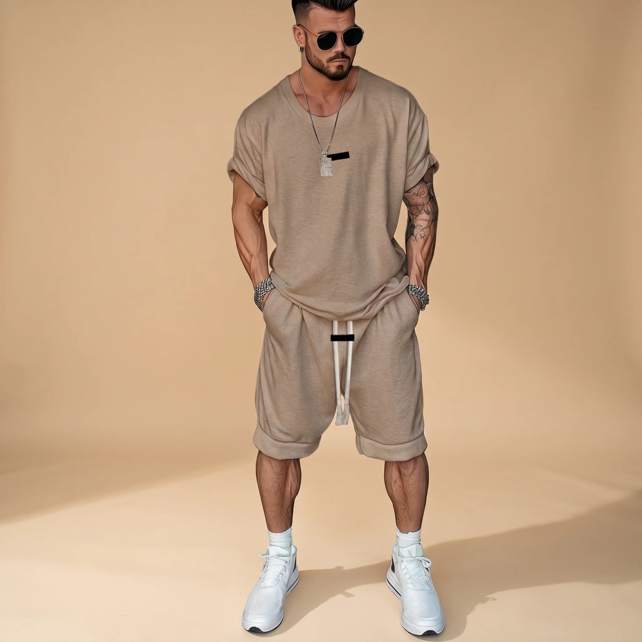 Alan - Legeres Set aus Hemd und Shorts