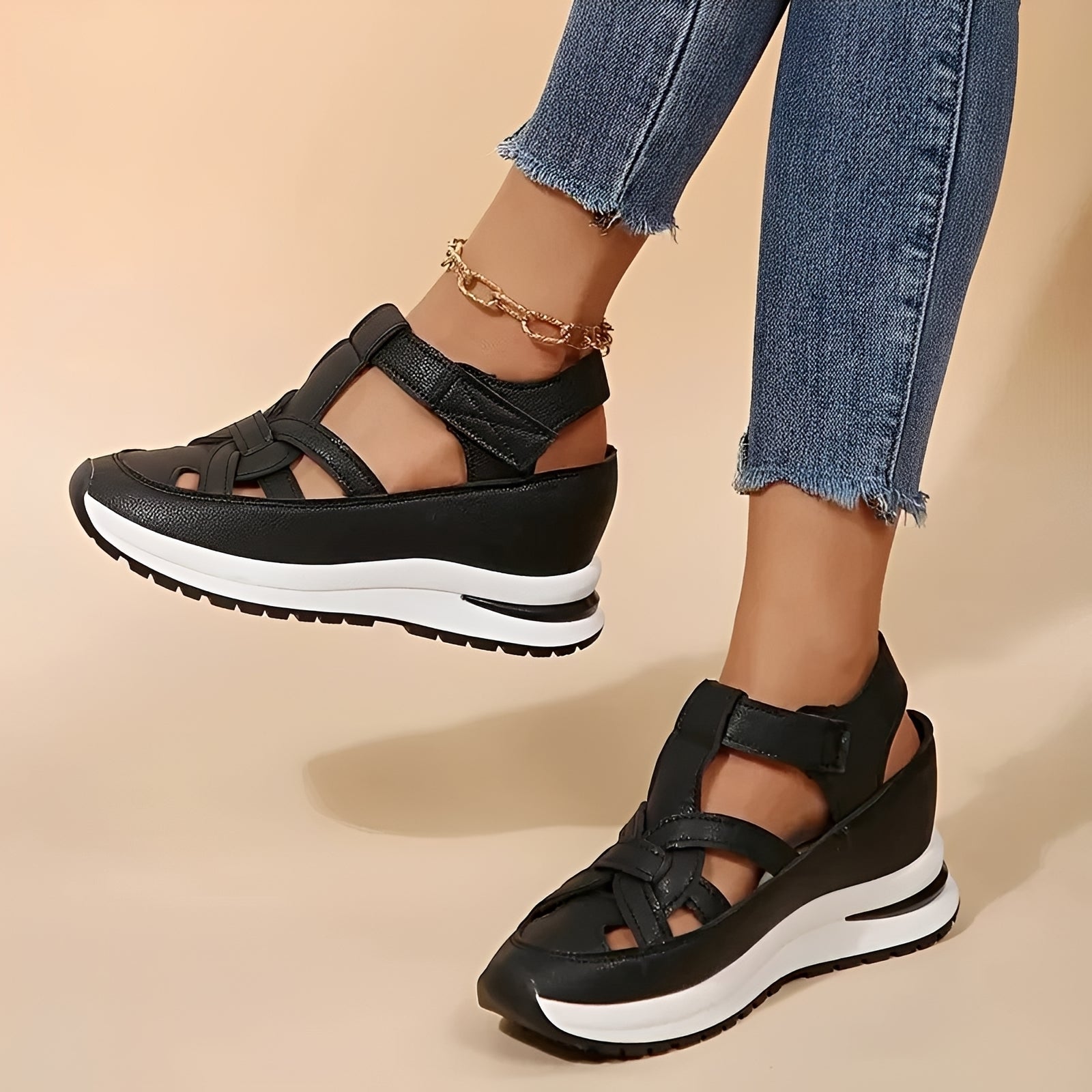 Zuzanna - Lässige Keilplattform-Sandalen