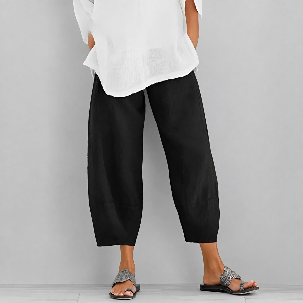 Alethea - Bequeme, weit geschnittene Sommerhose