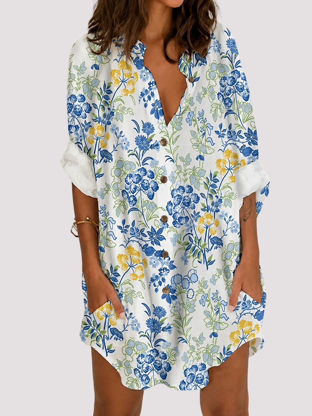 Esha - Schickes Langarmkleid