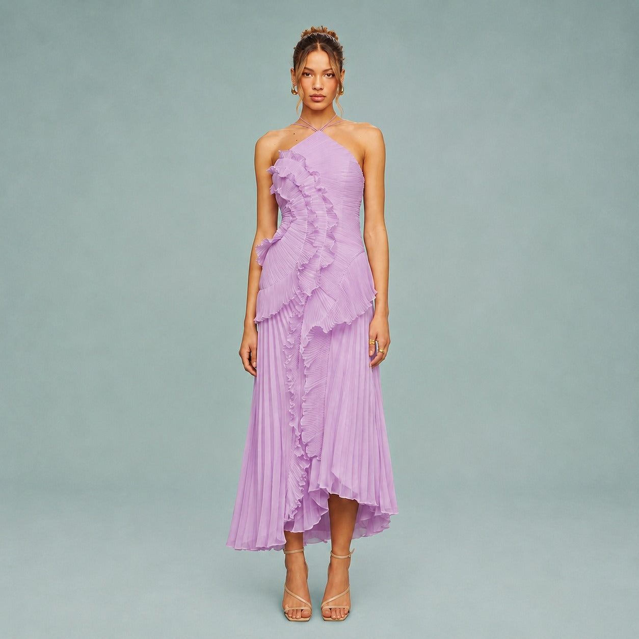 Roxan - Schlichtes Ein-Schulter-Maxikleid
