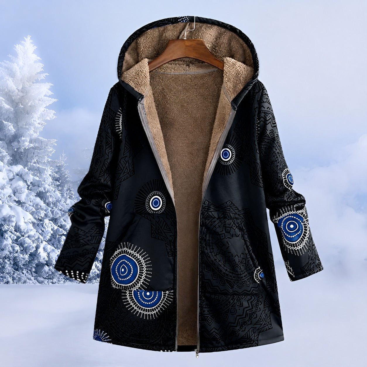 FluffCoat - Farbige, schicke Winterjacke