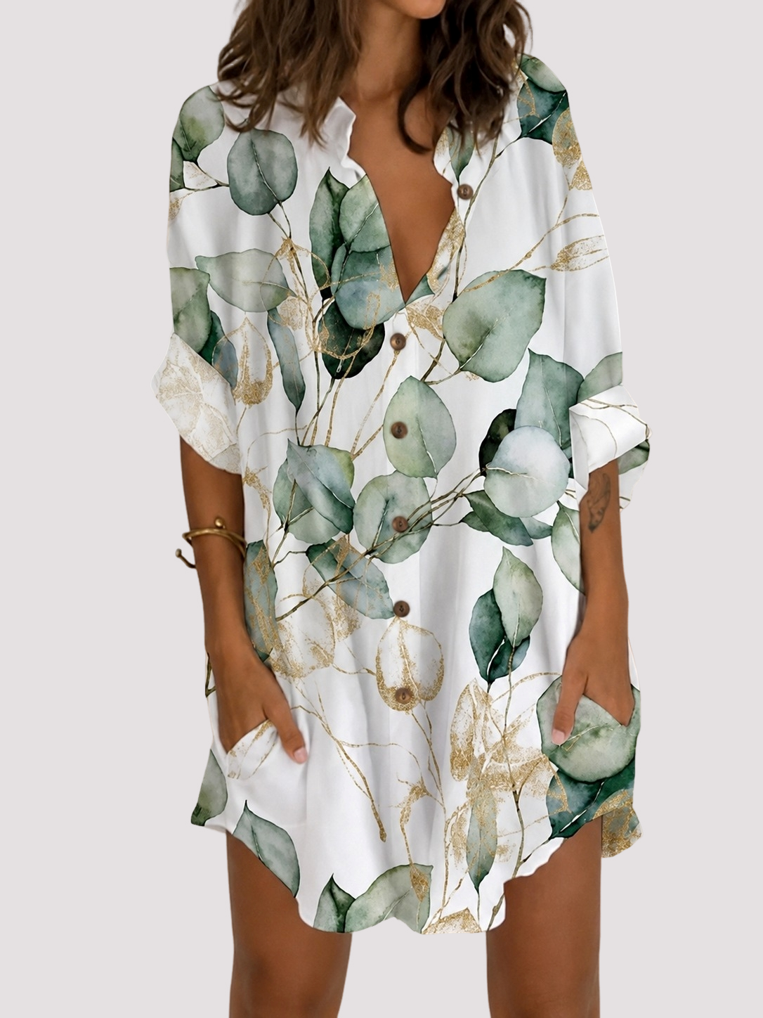 Esha - Schickes Langarmkleid