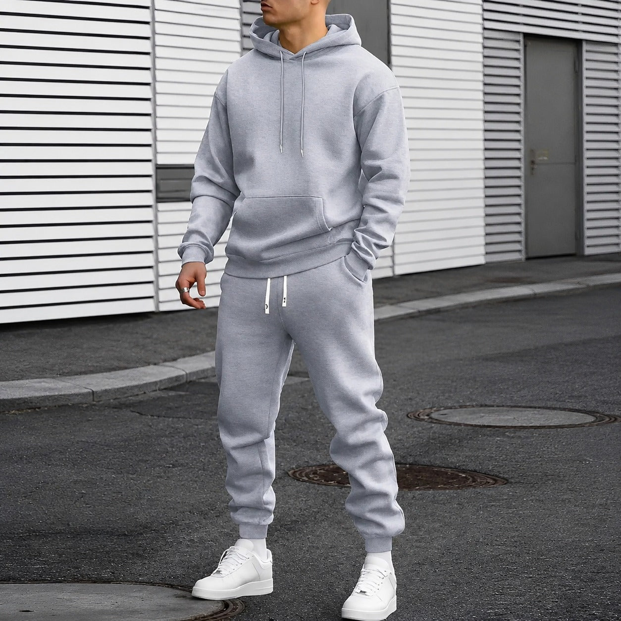 Arvel - Bequemes Hoodie-Trainingsanzug-Set für Herren