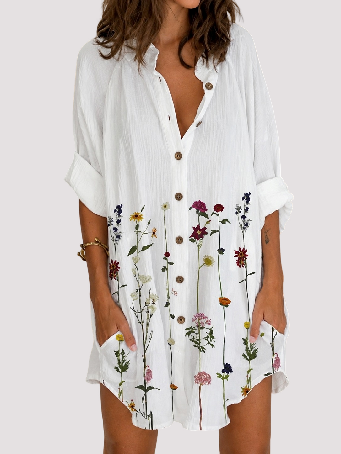 Esha - Schickes Langarmkleid