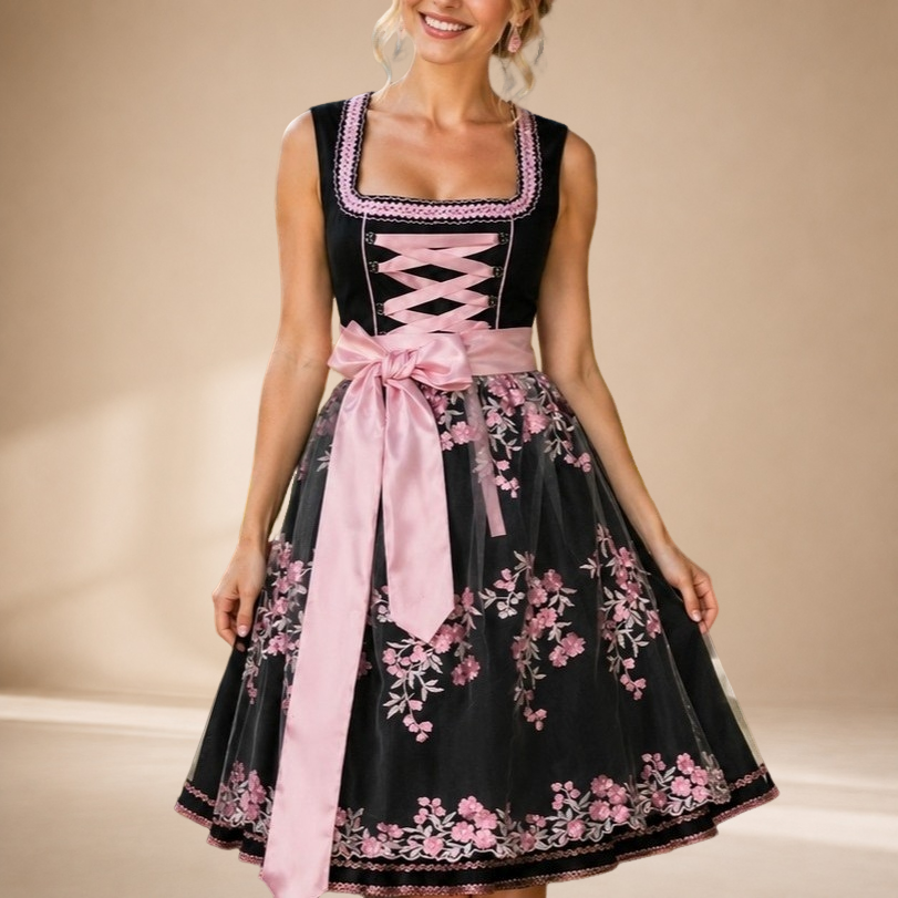 Rayaan - Elegantes ärmelloses Oktoberfest-Dirndl