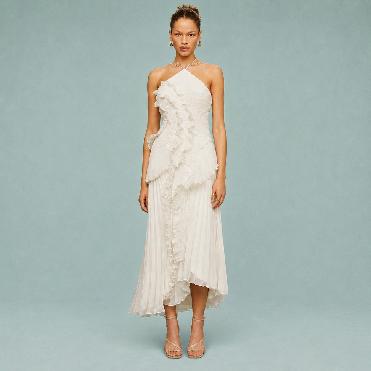 Roxan - Schlichtes Ein-Schulter-Maxikleid