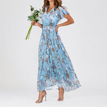Lea - Ein vielseitiges Midi-Kleid mit Blumenmuster für alle Anlässe