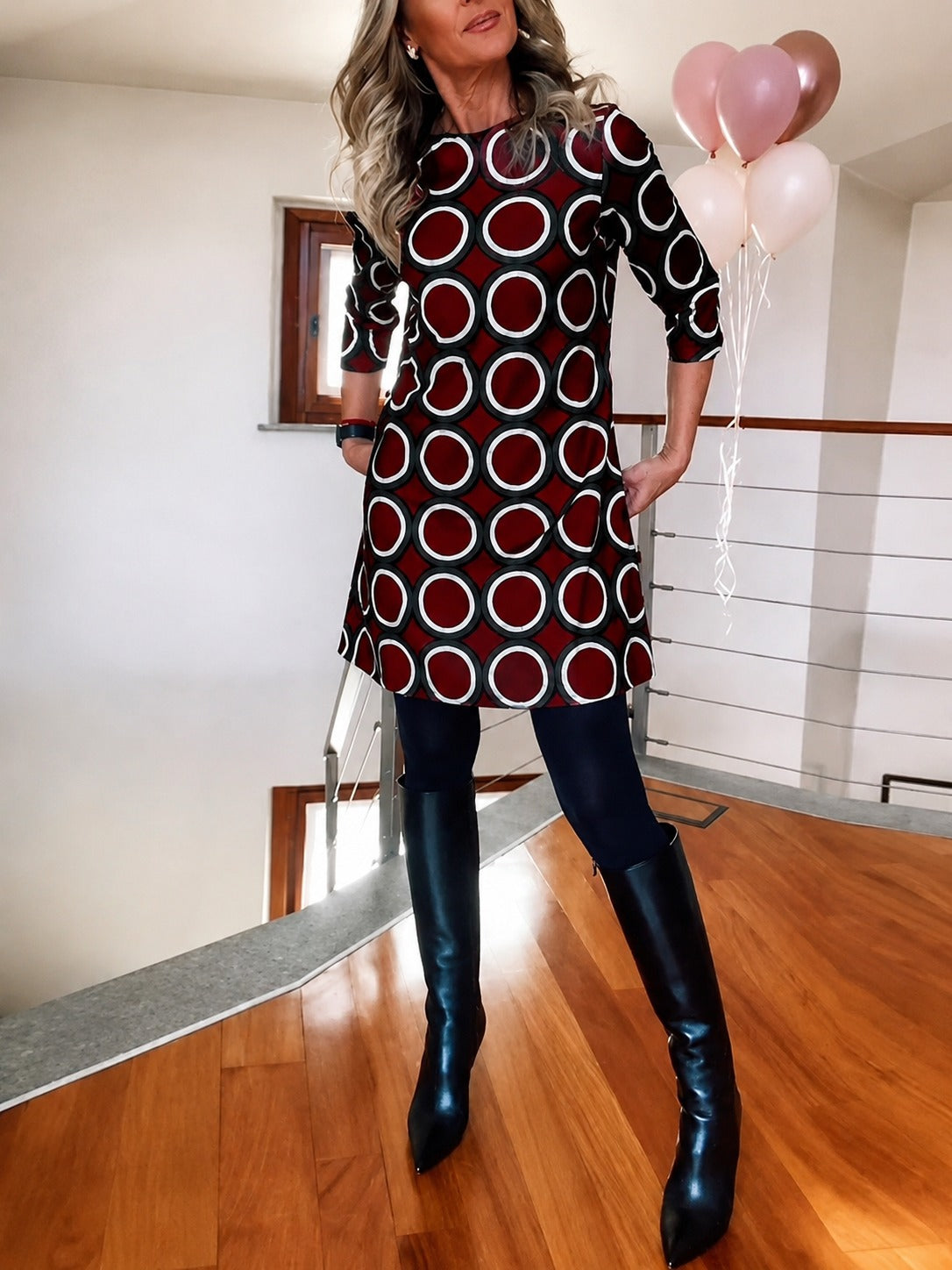 Daniela - Elegantes Kleid mit halben Ärmeln