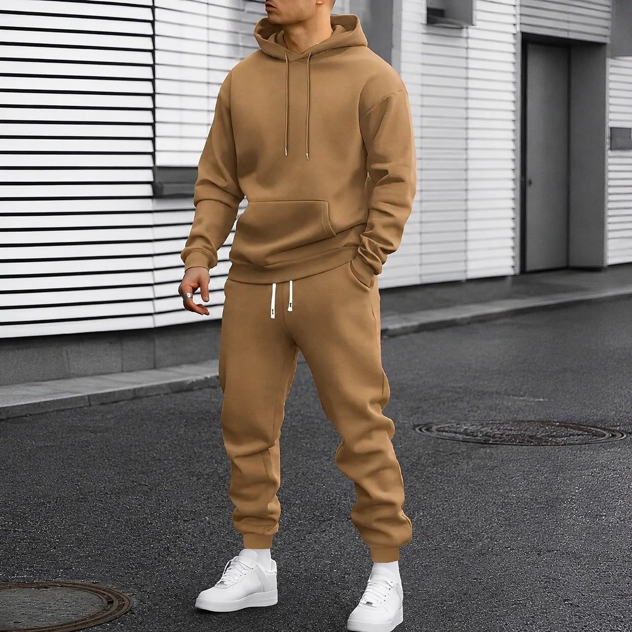 Arvel - Bequemes Hoodie-Trainingsanzug-Set für Herren