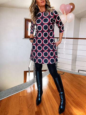 Daniela - Elegantes Kleid mit halben Ärmeln