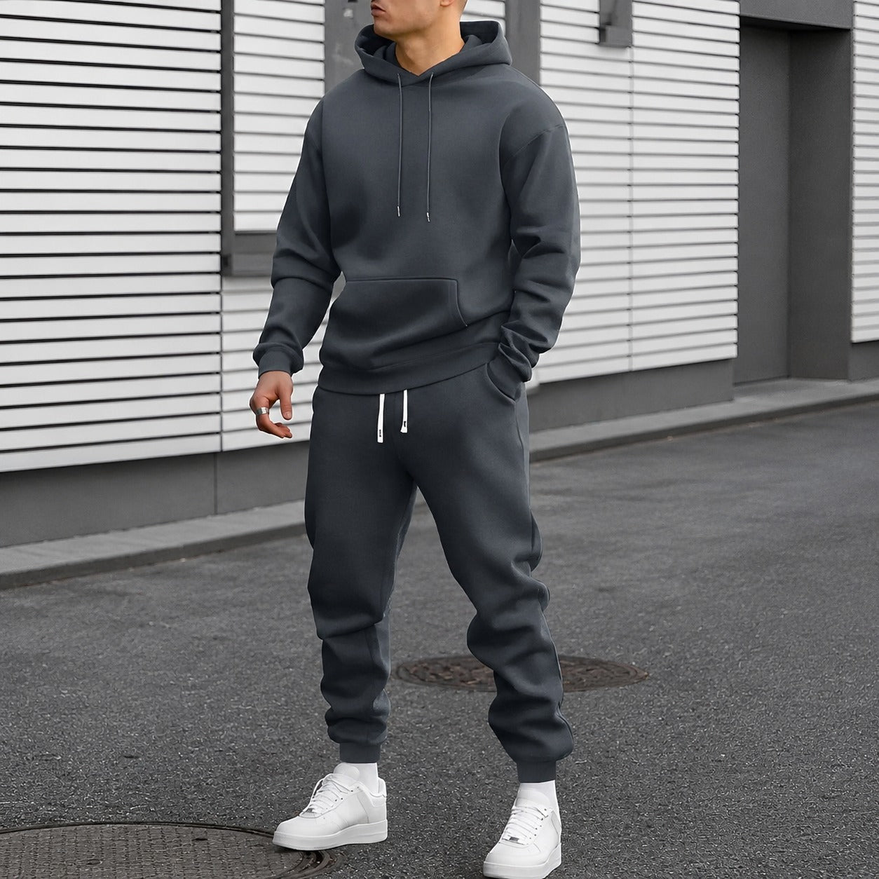 Arvel - Bequemes Hoodie-Trainingsanzug-Set für Herren
