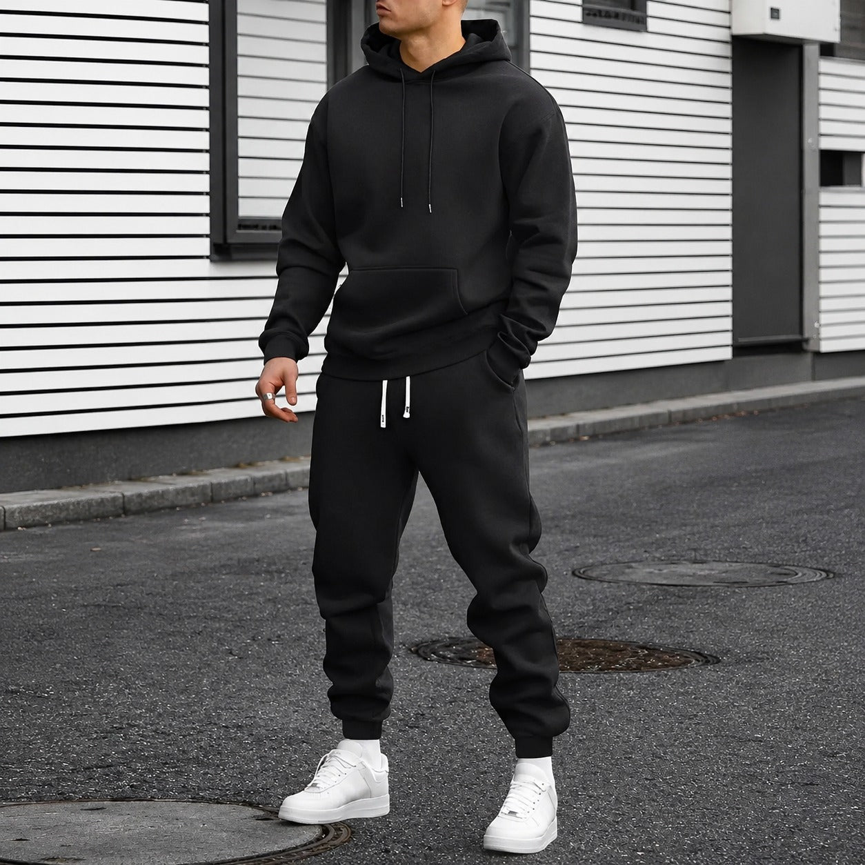Arvel - Bequemes Hoodie-Trainingsanzug-Set für Herren