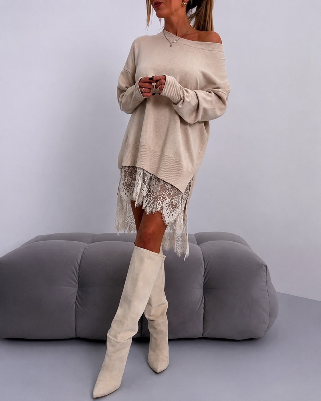 Eleanor - Schickes Kleid mit schulterfreiem Design