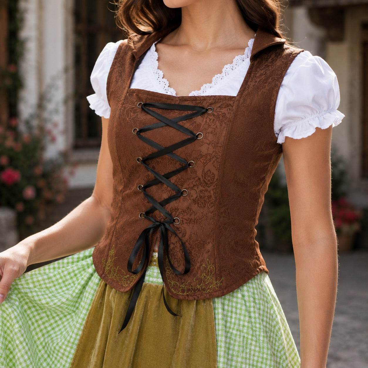 Massey - Lockeres festliches Oktoberfest-Midikleid