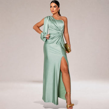 Marianne - Elegantes Kleid mit asymmetrischem Schulterdesign